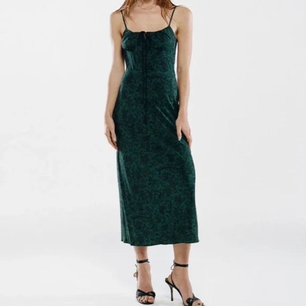 Green Midi Paisley Dress